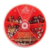 02180h- 002 Eagle Claw 02180h- 002 Removable Split- Shot Assortment 124pcs