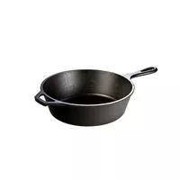10.25 Inch/3.2 Quart Cast Iron Deep Skillet