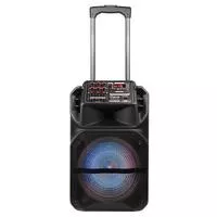 12 " Portable Rechargeable Bluetooth Party Speaker Fm Aux W/Microphone & Remote