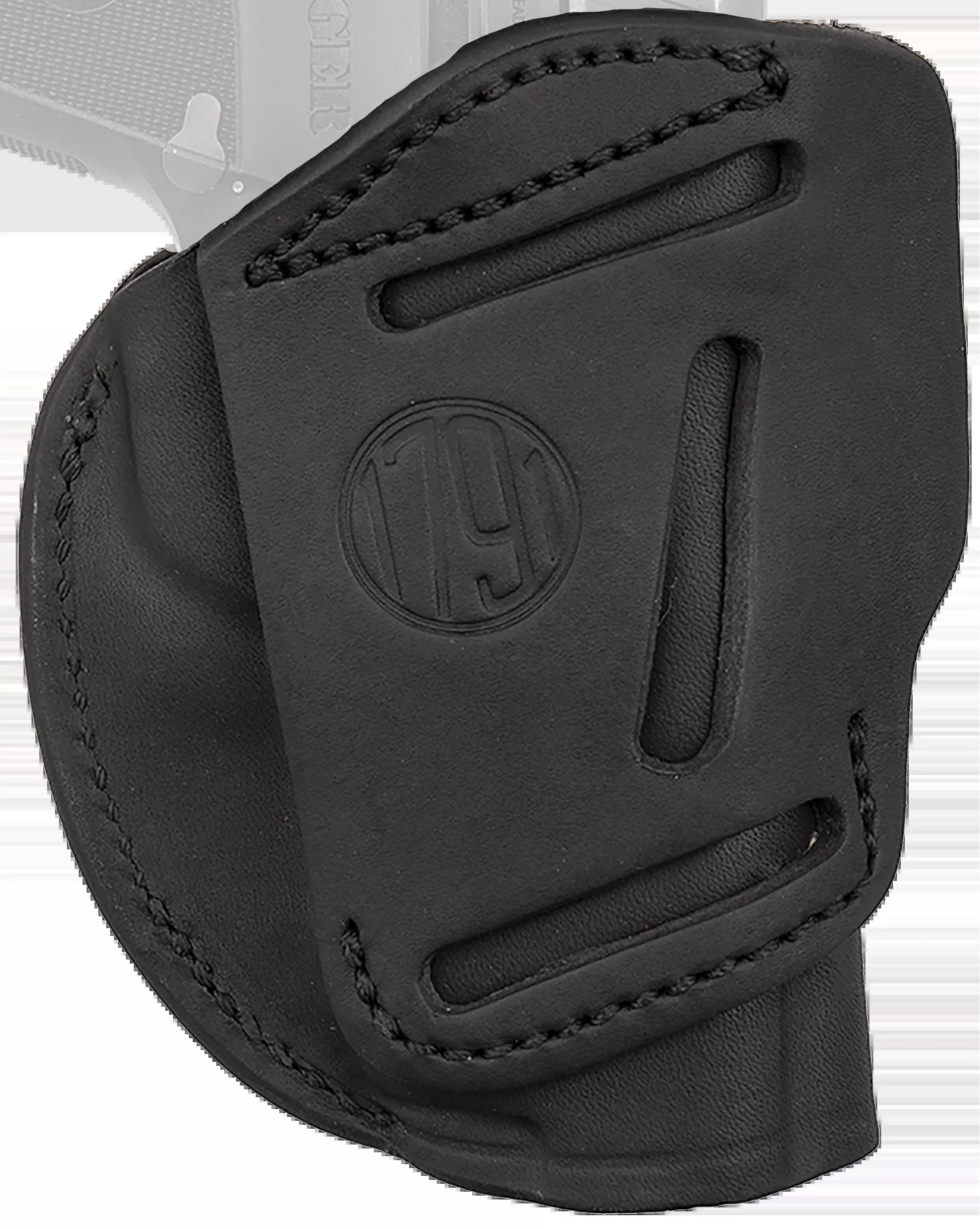 1791 Gunleather 4-Way Leather Holster, Inside/Outside Waistband, Left Hand, Stealth Black, Size 01, 4WH1SBLL