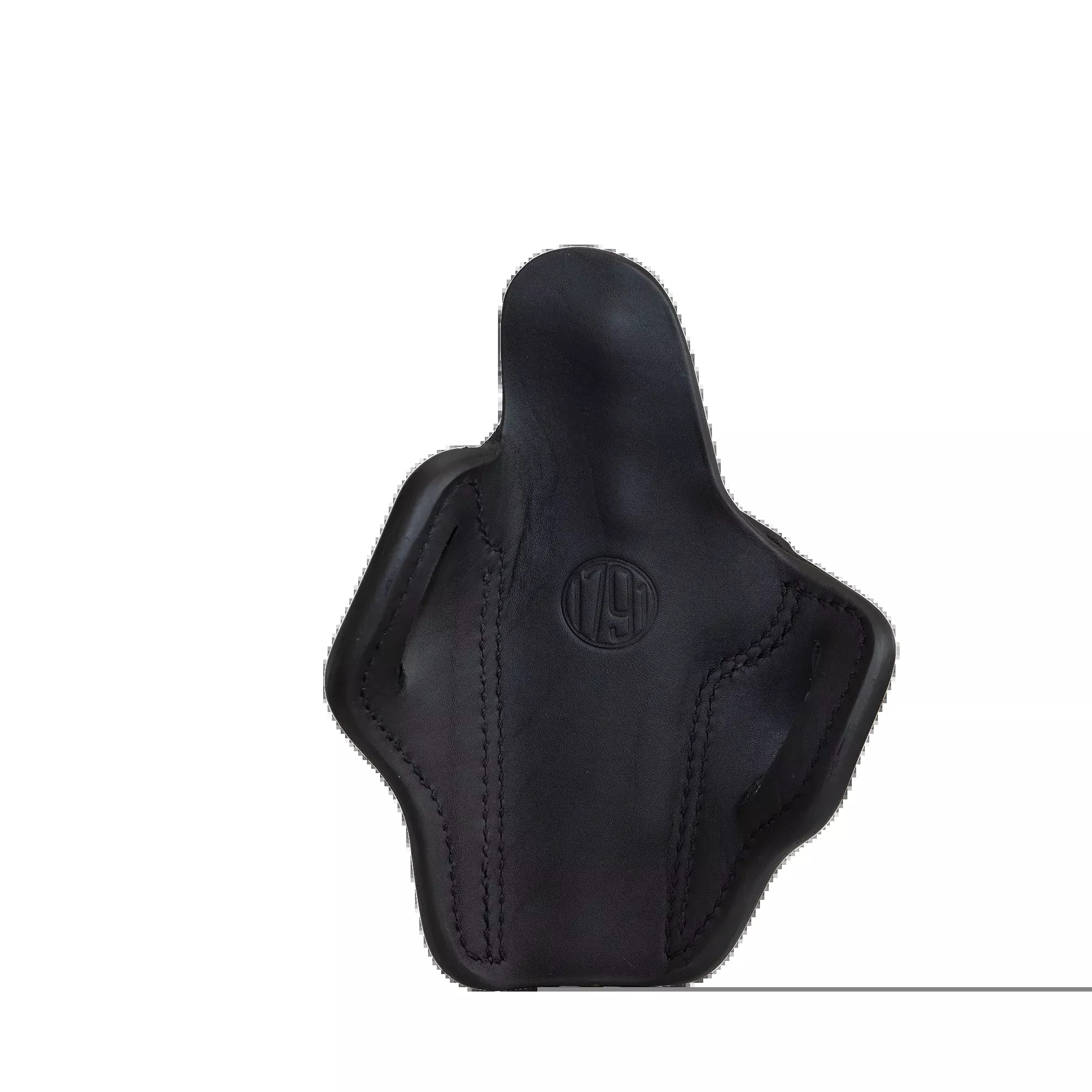 1791 Gunleather BH1 Optics Ready Outside-the-Waistband Belt Holster, Stealth Black Leather, Right Hand, ORBH1SBLR