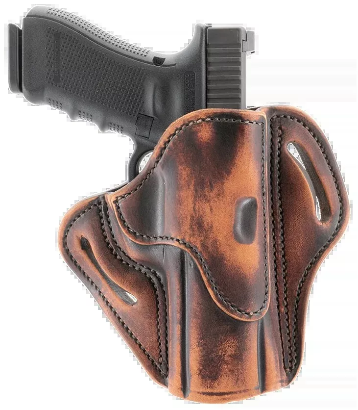 1791 Gunleather BH2.4S Optic Ready Outside-the-Waistband Leather Belt Slide Holster, Right Hand – ORBH24SVTGR