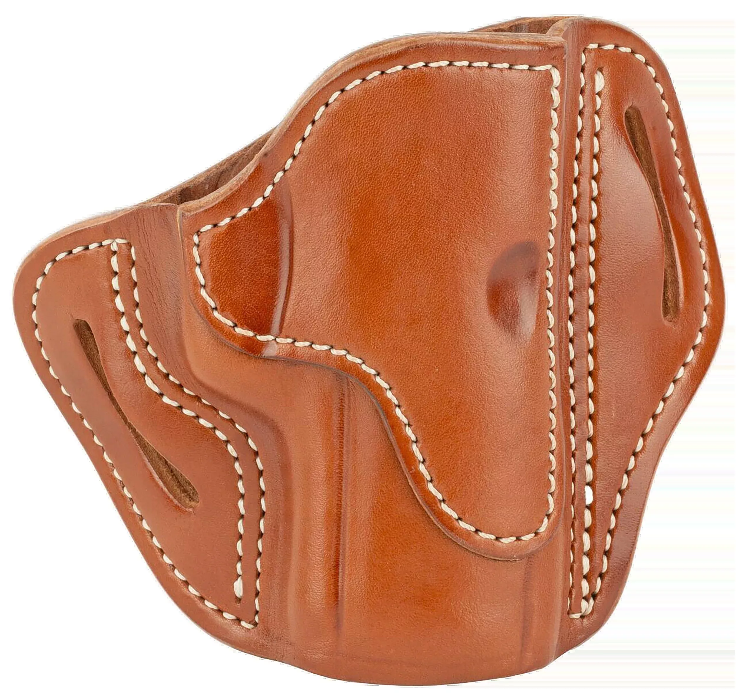 1791 GUNLEATHER BH2.4S Outside-the-Waistband Leather Belt Slide Holster, Classic Brown - BH24SCBRR
