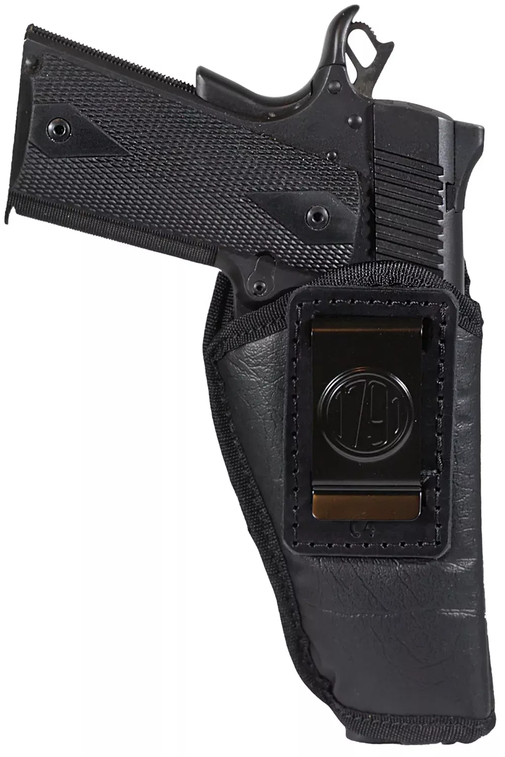 1791 Gunleather ECOC4BLKR EcoCarryIWB Compact Long Black Right Hand