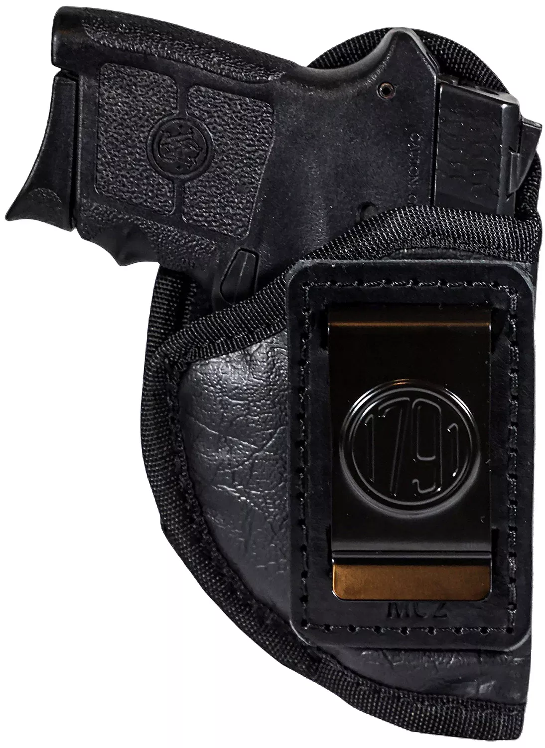 1791 Gunleather ECOMC2BLKR EcoCarryIWB Small Black Right Hand