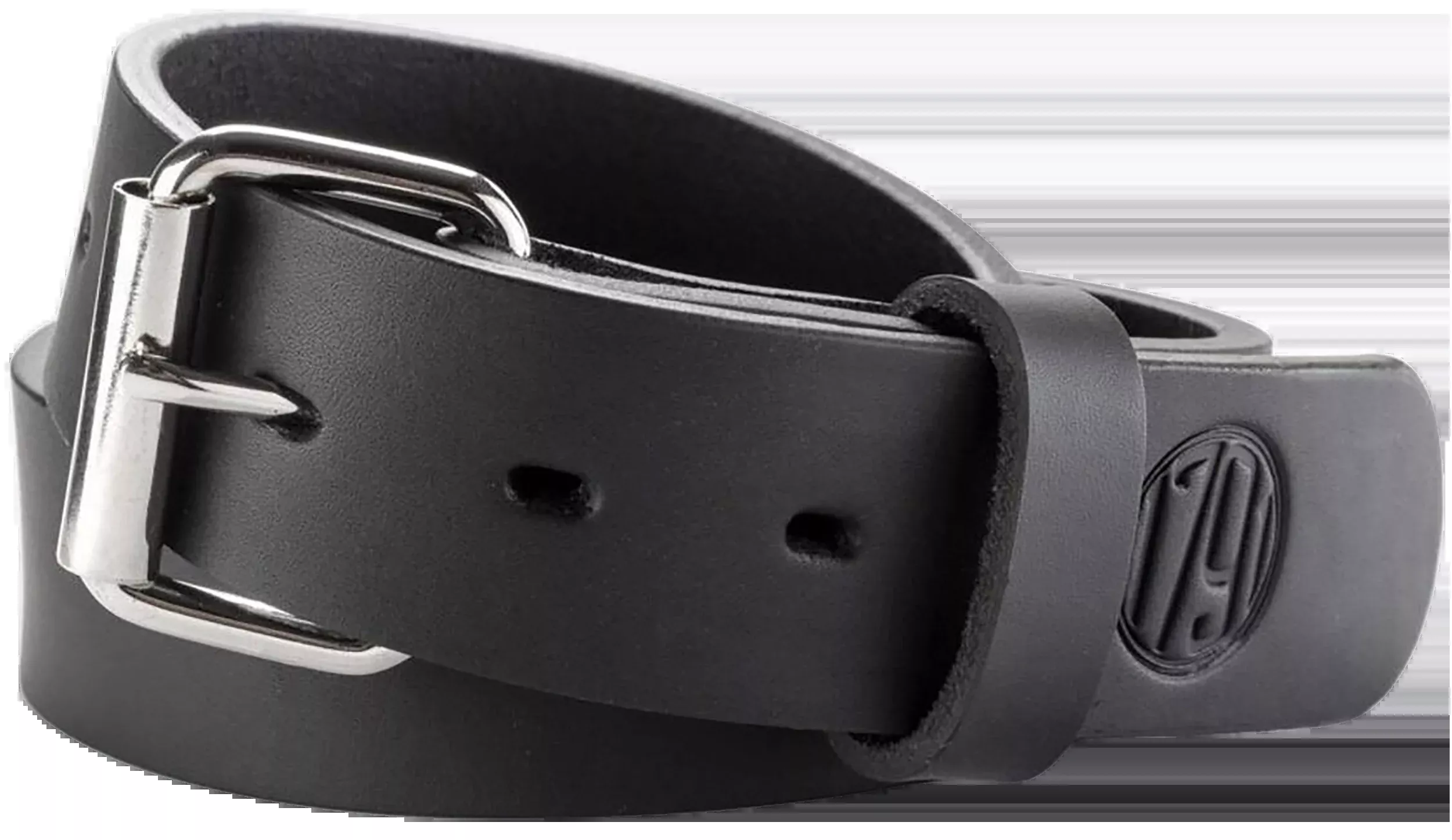 1791 Gunleather Gun Belt 01 Stealth Black Leather, 1.50 in Wide, Buckle Closure - BLT013640SBLA
