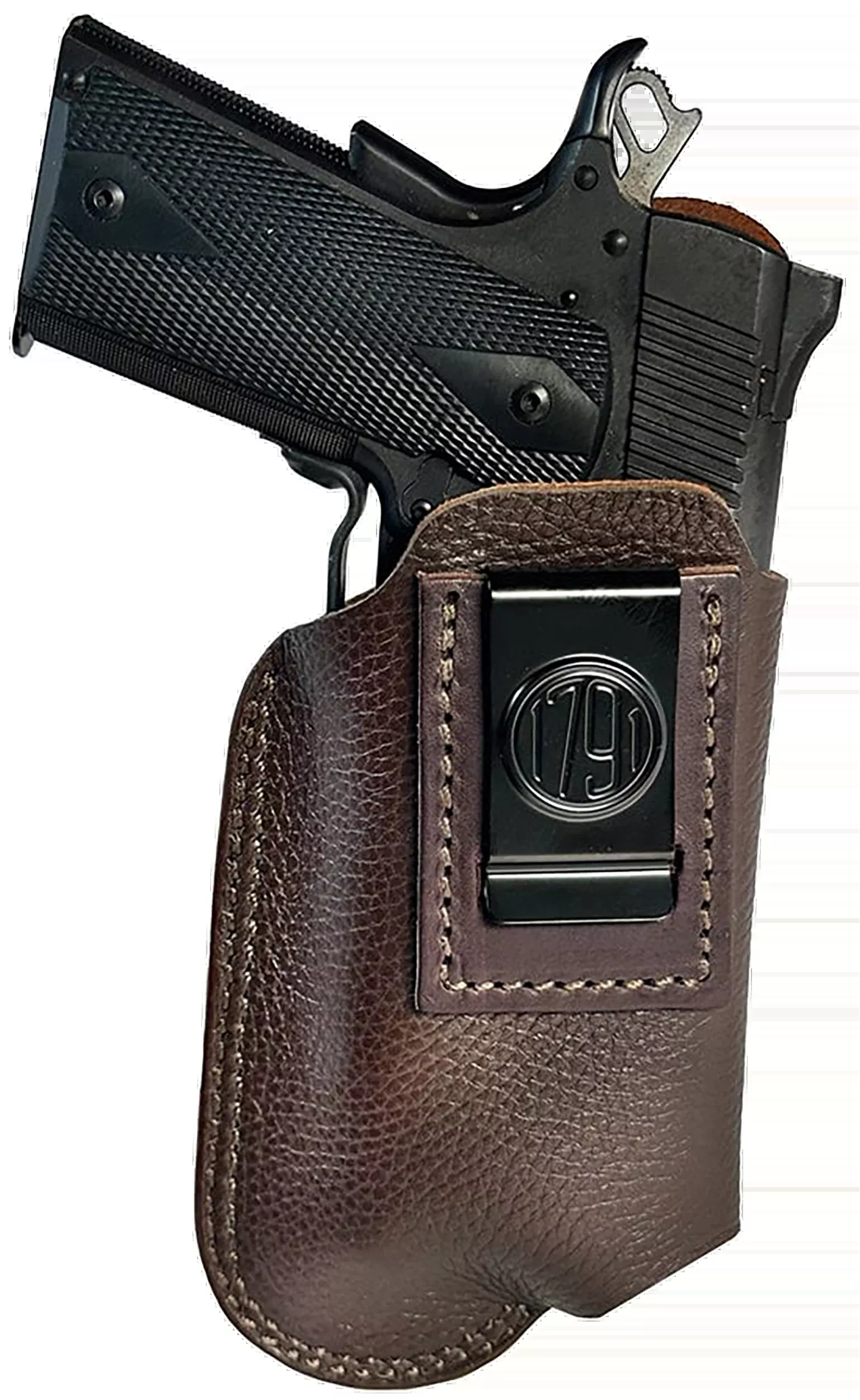1791 Gunleather Inside-the-Waistband Holster, Size 04, Brown Leather, Right-Hand ORLBFCD4LBRWR