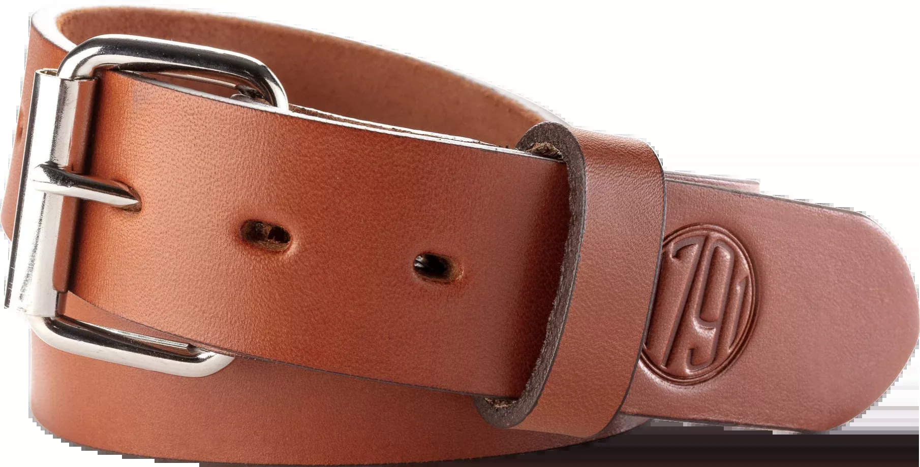 1791 Gunleather Leather Gun Belt, Classic Brown, 1.5 in Wide, Buckle Closure, Size 46/50 – BLT014650CBRA