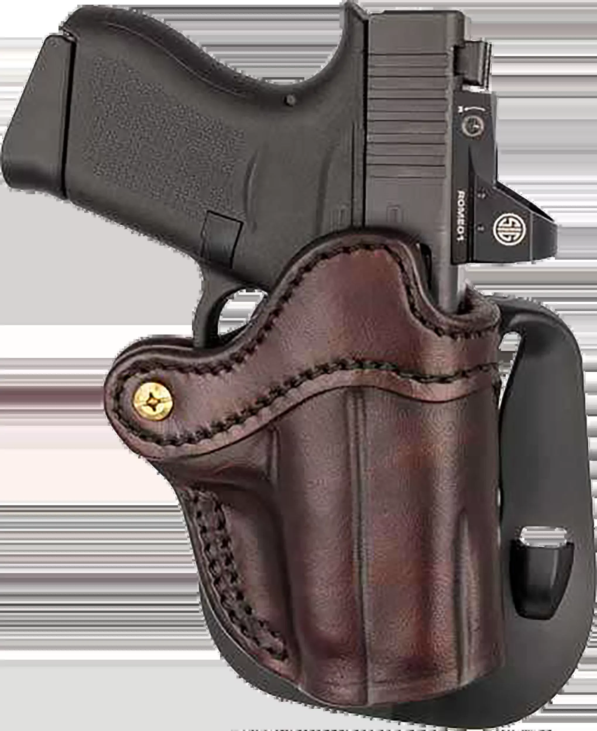 1791 Gunleather Optics-Ready OWB Paddle Holster, Signature Brown, Right-Hand, Compact 2.5–3" – ORPDHCSBRR