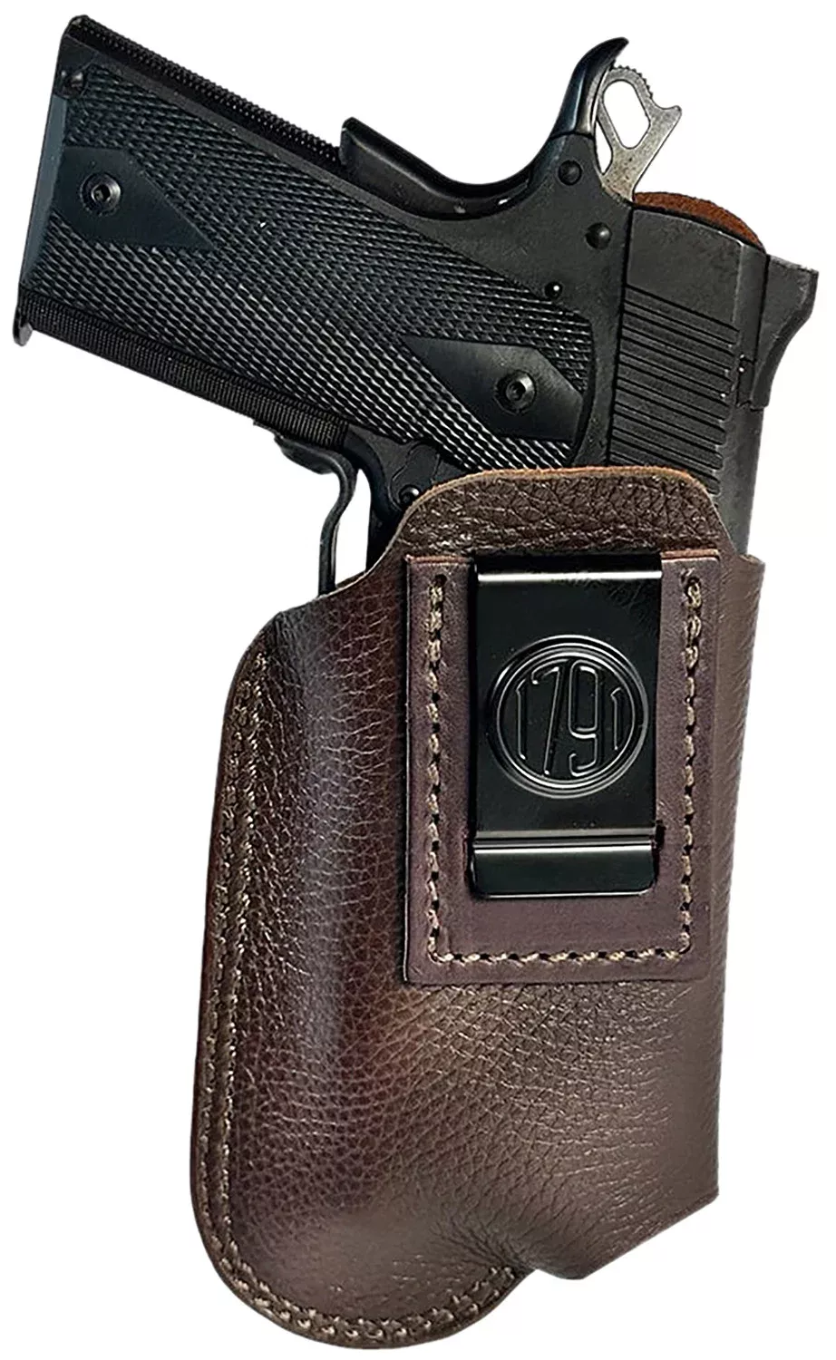 1791 Gunleather ORLBFCD4LBRWL Optic Ready Light Bearing Fair Chasing IWB Size 04 Brown Left Hand