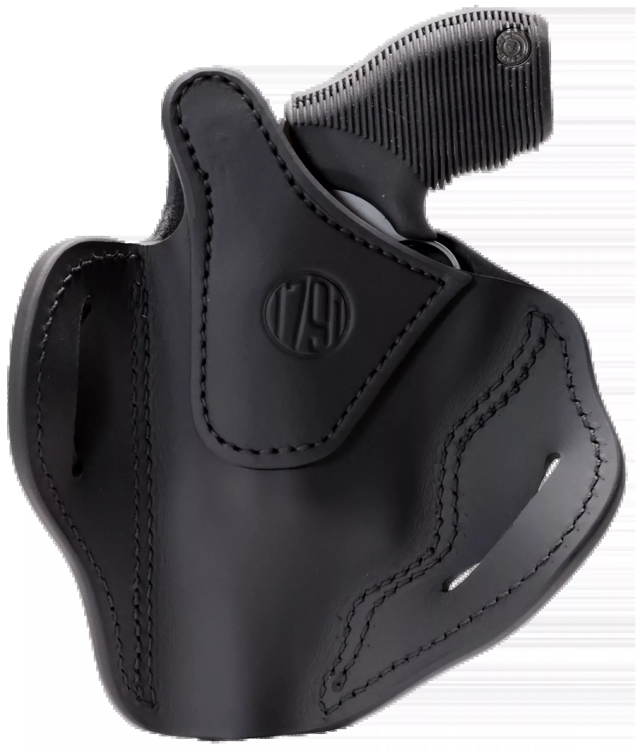 1791 Gunleather RVHX-3 Outside-the-Waistband Revolver Holster, Size 03 Stealth Black Right Hand, RVHX3SBLR