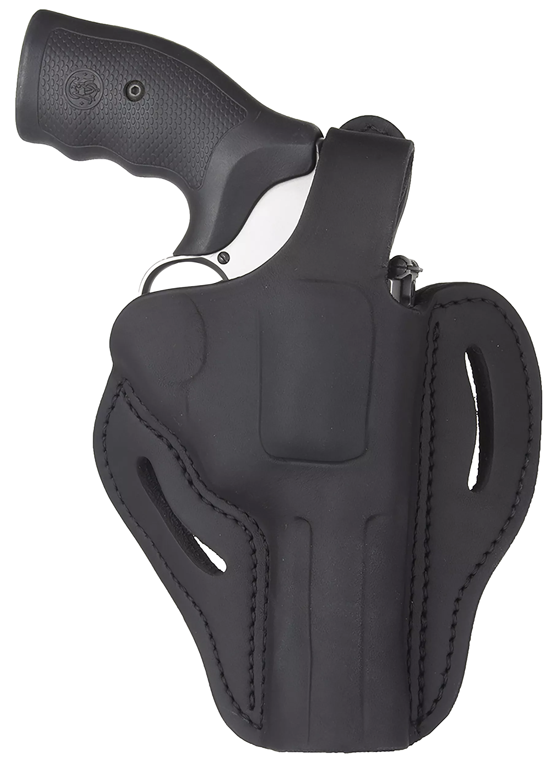 1791 Gunleather RVHX2SBLR RVHX-2OWB Size 02 Stealth Black Leather Fits Up to 4" Barrel, K/L-Frame, Belt Slide Right Hand