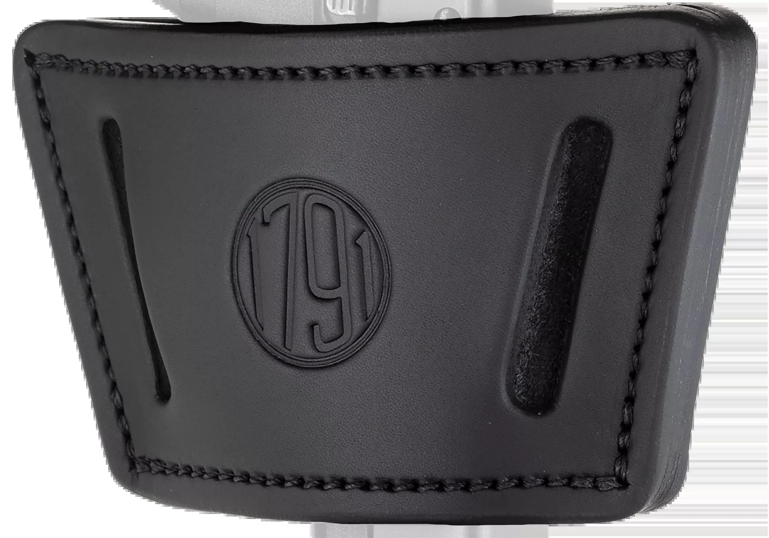 1791 Gunleather Universal IWB/OWB Holster, Black Leather, Belt Clip, Fits Medium/Large Autos - UIWXSBLA