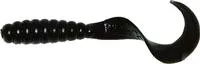 2 " Teenie Curly Tail Grubs 20- Pack - Black