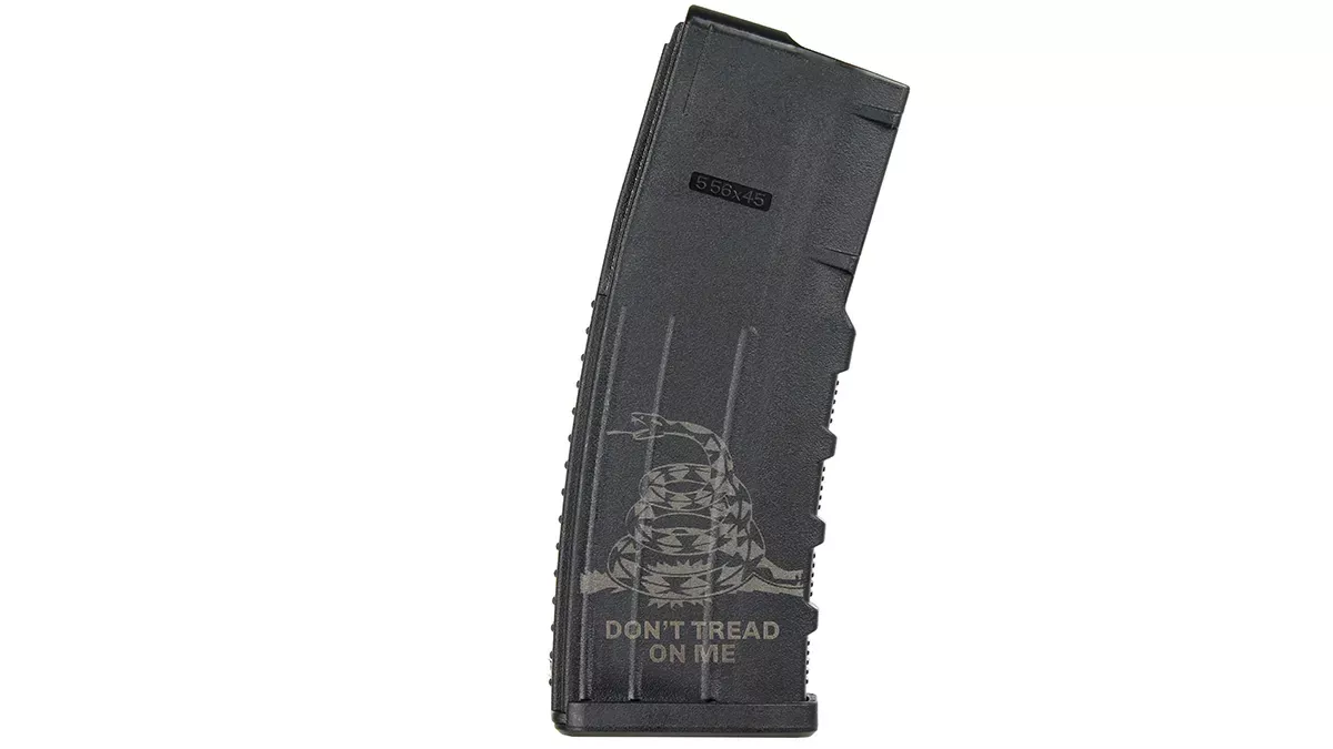 250th Anniversary Branded Black Magazine | 30 Rd Polymer Mag | 5.56 NATO/.223 Wylde/.300 Blackout