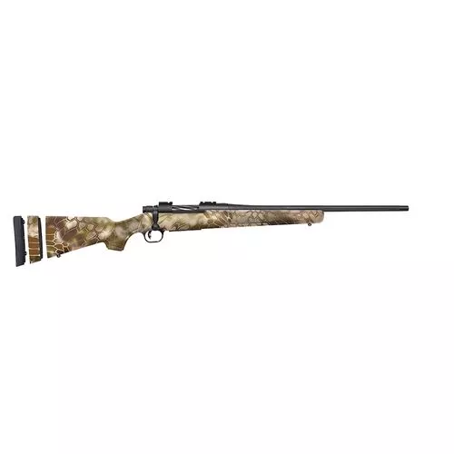27871 Mossberg Patriot Super Bantam Bolt Action Rifle .243 Win 20" Fluted Barrel 4 Rounds Kryptek Highlander Synthetic Stock Blued