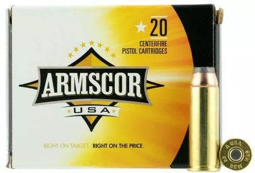 44 Mag 20 Rounds Ammunition Armscor Precision Inc 240 Grain Lead Semi WadCutter
