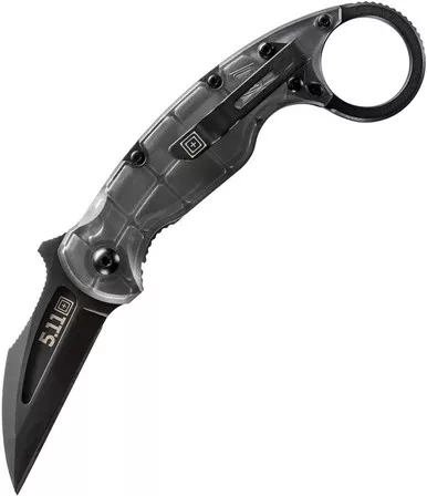 5.11 Tactical Doug Marcaida Talon Framelock - 2.25" D2 Steel Black Blade, Translucent FRN Handle