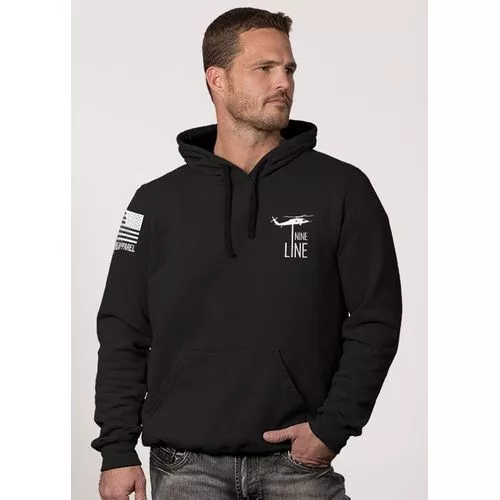 9 Line Men's Thin Blue Line Hoodie - Black