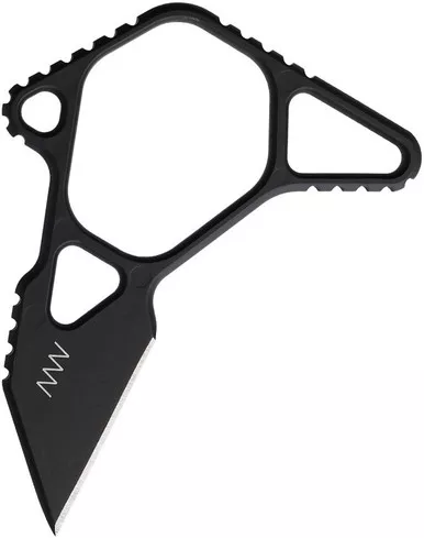 Acta Non Verba M06 MIM Emergency Fixed Blade 1.5" M2 Steel Black DLC - ANVM06-003