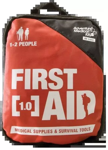 Adventure Medical Kits Adventure First Aid 1.0 Kit for 1–2 People, Easy Care System, 01200210
