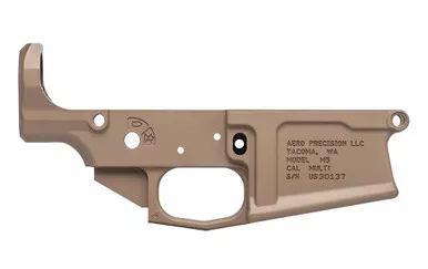 Aero Precision APAR308005C M5 (.308) Stripped Lower Receiver - FDE Cerakote