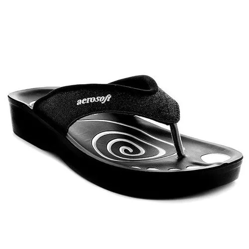 Aerosoft Women's Thong Sandals - Gliteratti - Black