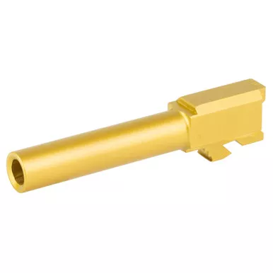 Agency Arms Glock 19 Syndicate Line 9mm Match Grade Barrel – GEN 1-4 Compatible, Gold TiN Finish