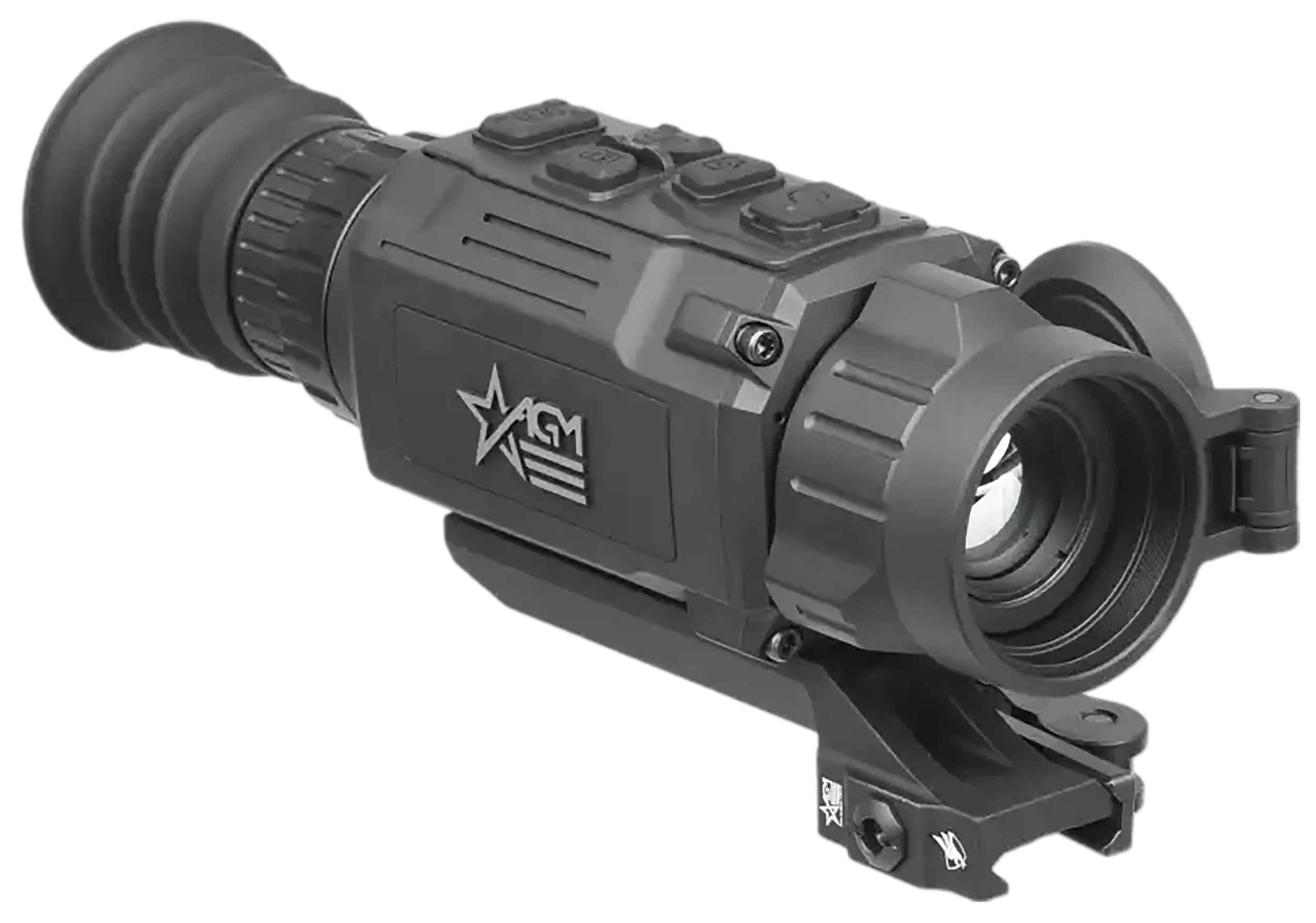 AGM Global Vision 314218550204R221 Rattler V2 25-256 Thermal Black 3.5-28x 25mm Multi Reticle, Digital 1x/2x/4x/8x Zoom 256x192, 50 Hz Resolution
