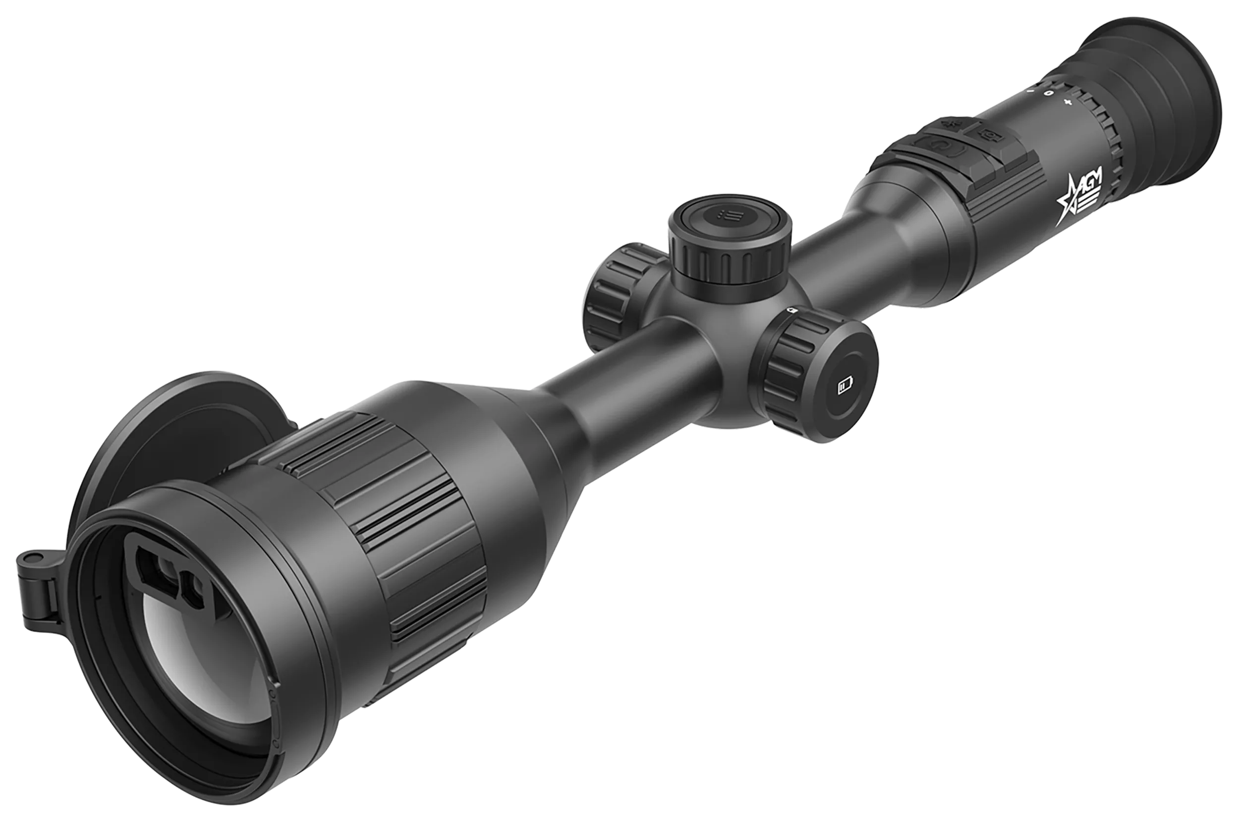 AGM Global Vision ADDE60-1280-2 Adder V2Thermal Black 4-24x60mm Multiple Reticle, 1280x1024, 25Hz, 12 Microns Resolution, Features Laser Rangefinder
