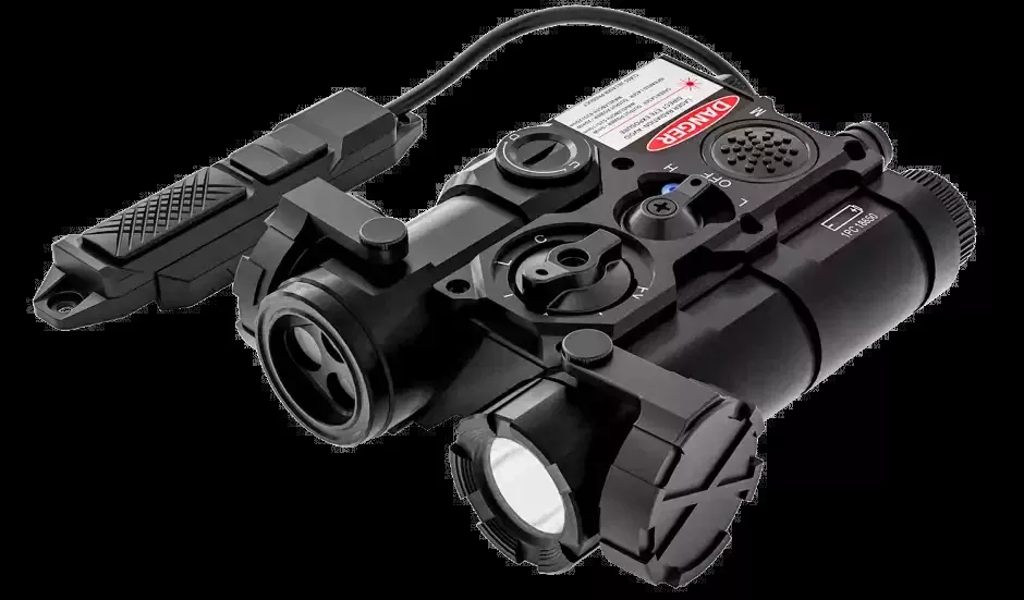 AGM Global Vision WLAD 1B Class 1 Weapon Laser Aiming Device with Green & Infrared Lasers, 300-Lumen LED WLAD-CLA1-B1