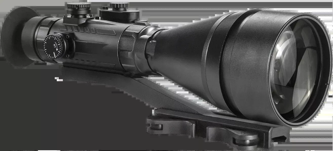 AGM Global Vision Wolverine Pro-6 Night Vision Riflescope, 6x 100mm, Gen 2 Plus NL1, Red Chevron Reticle 15WP6622483011