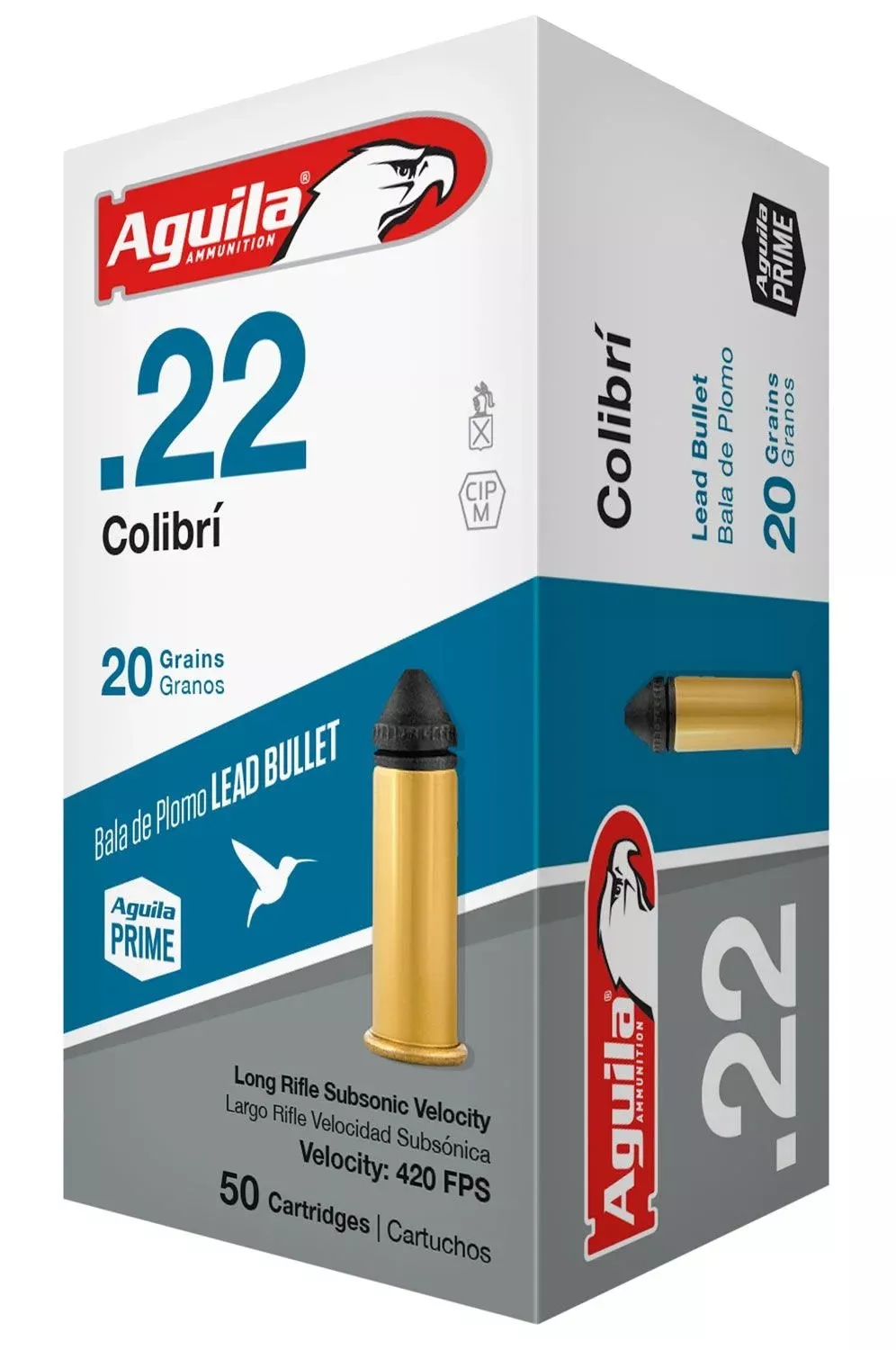 AGUILA .22 LR COLIBRI 20GR LEAD RN 50rd box