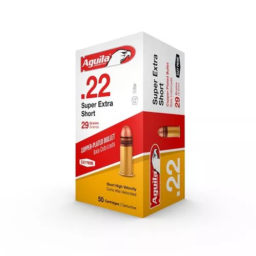 Aguila .22 Super Extra Short 29 Grain 500 Round Box