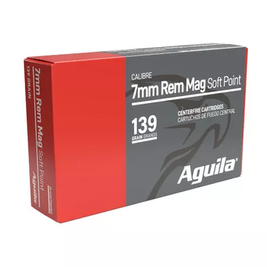 Aguila Ammunition 7MM Remington Magnum 139 Grain Soft Point - 20 Round Box