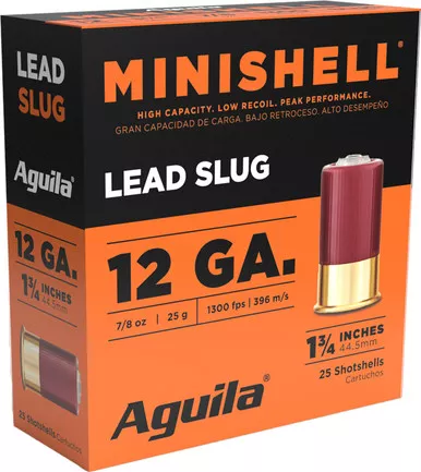 Aguila Minishell 12 Gauge 1.75" 7/8 oz Slug - 25 Round Box