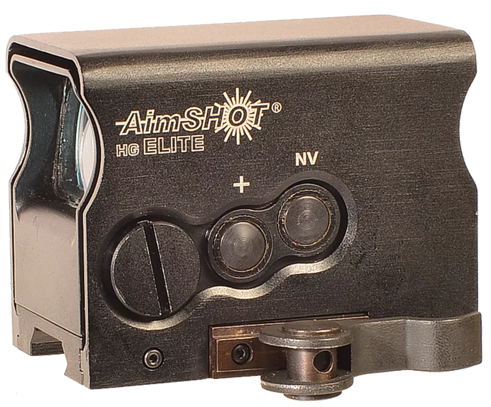 AimShot HGELITEBGREE HG EliteBlack Anodized 1 x 34mm Green Crosshair Reticle