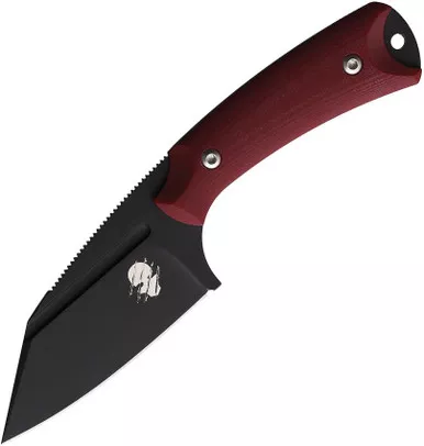 Akeron La Sanction by Bastinelli Fixed Blade - 2.75" Bohler N690Co Black PVD Blade, Carbon Fiber Handles, Kydex Sheath