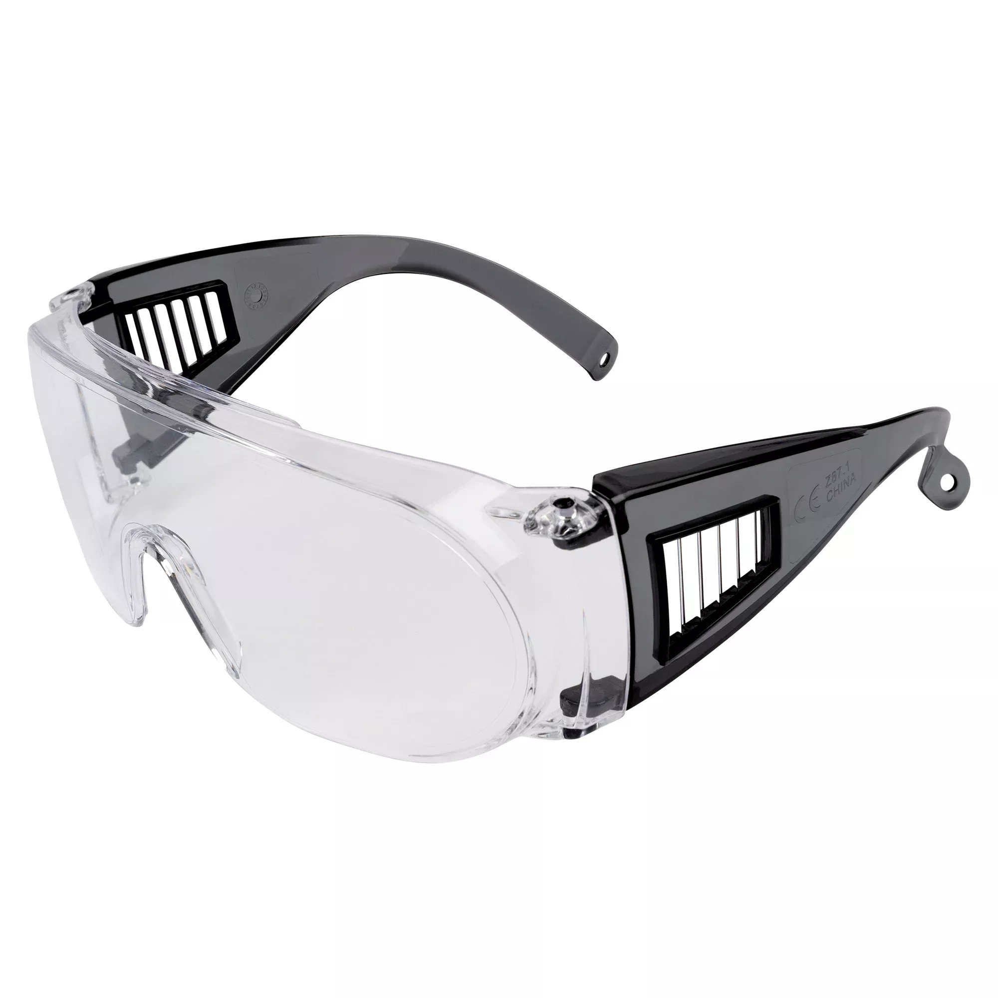 Allen Company ULTRX Fit Over Safety Glasses, Clear Polycarbonate, Vented Temples – 4180