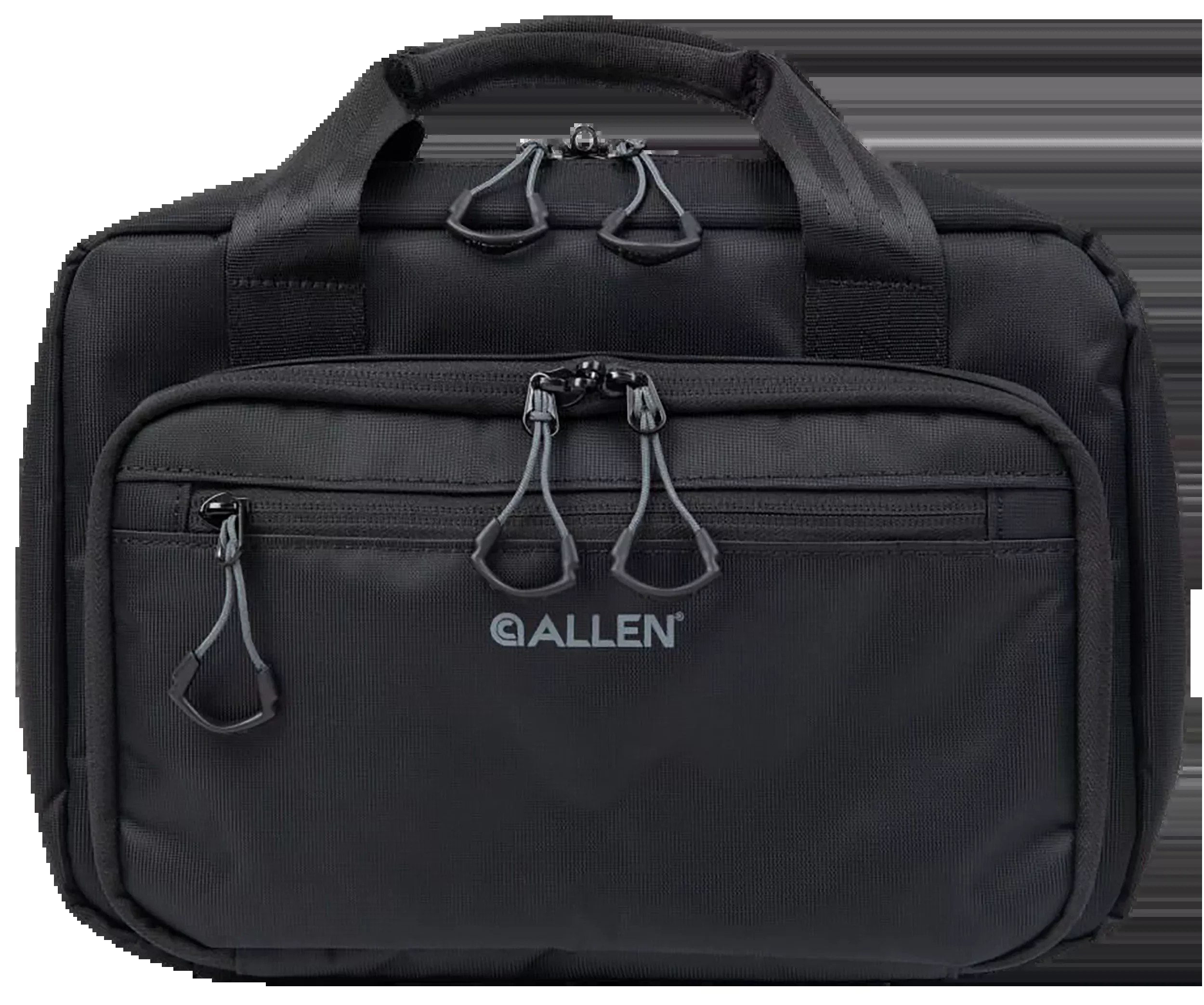 Allen Double Pistol Bag - Ballistic Nylon, Lockable Zippers, Holds 2 Handguns, 3639