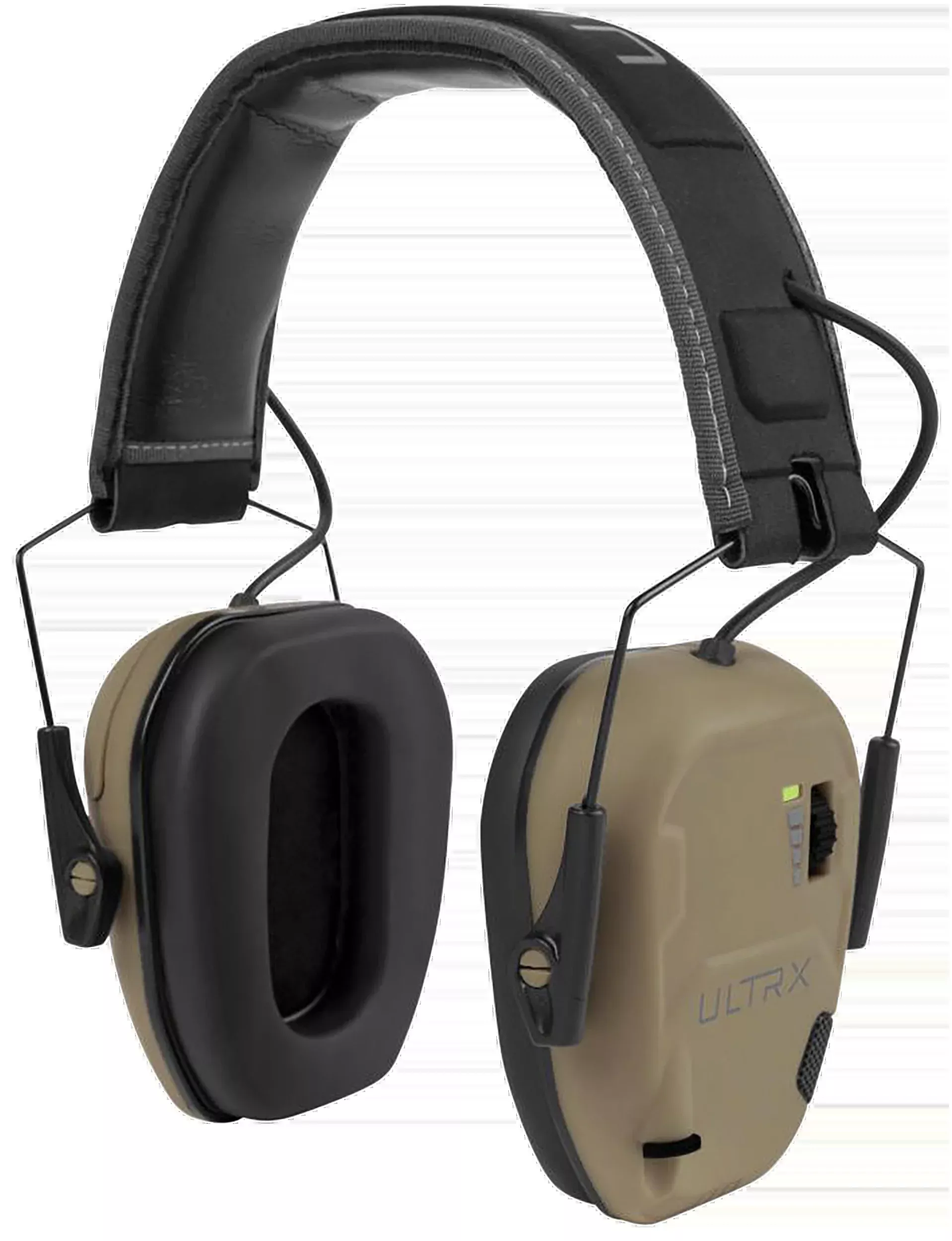 Allen ULTRX Bionic Electronic Earmuff 22 dB NRR, Dual Microphones, Aux Input, FDE 4145