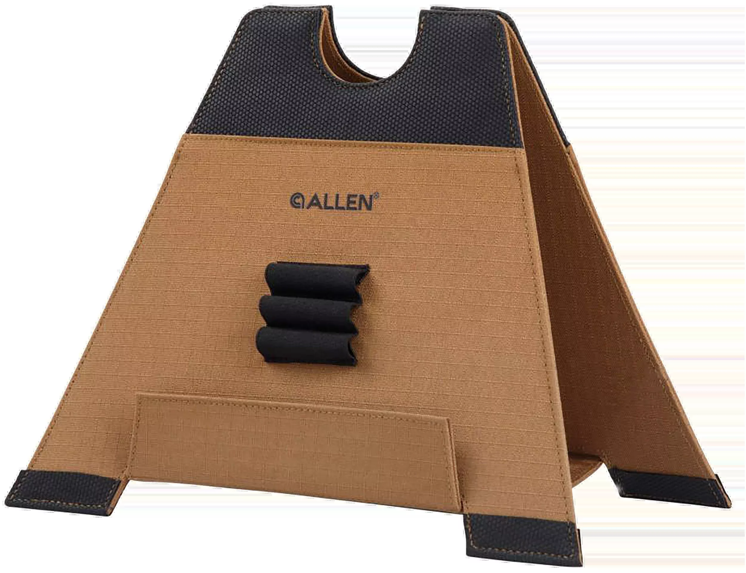 Allen X-Focus Folding Shooting Rest, Coyote/Black Ripstop Polyester with Slip-Resistant Base, 18414