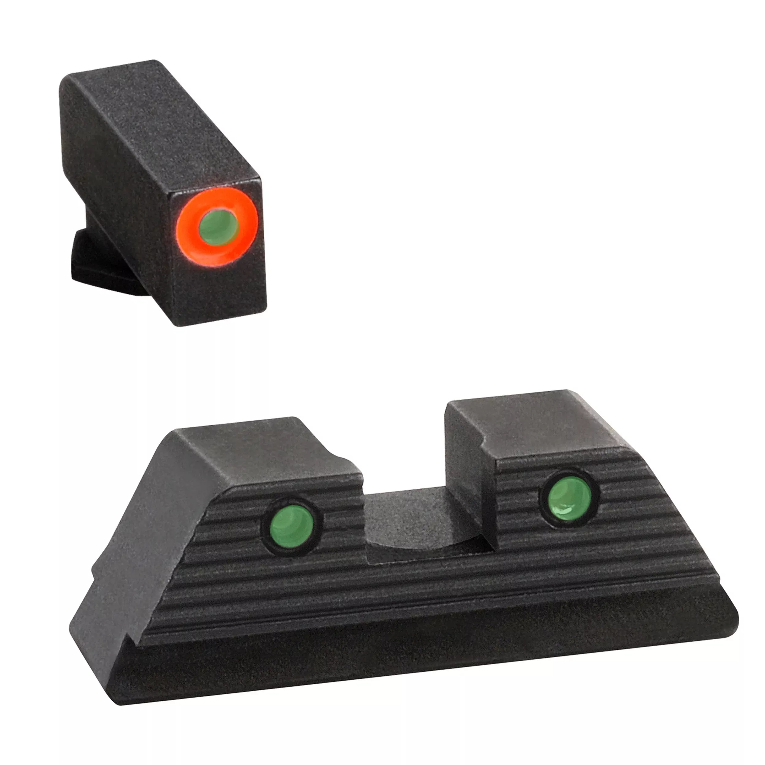AmeriGlo Trooper Night Sight Set for Glock Gen 5, Green Tritium, Orange Front Outline, GL818