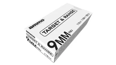 Ammo Inc TARGET & RANGE 9MM 115 gr Full Metal Jacket - 50 Rounds per Box