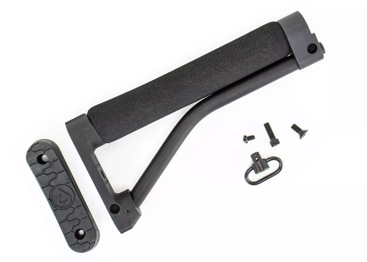 (ARFX) DoubleStar with Black Foam & 5" Receiver Plate Skeleton Stock