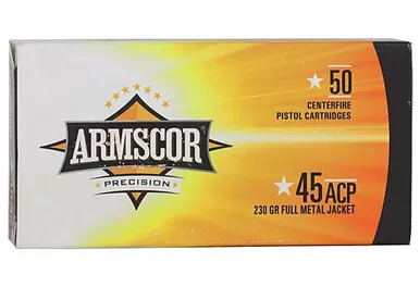 Armscor USA .45 ACP Ammunition 230 Grain FMJ - 50 Rounds per Box