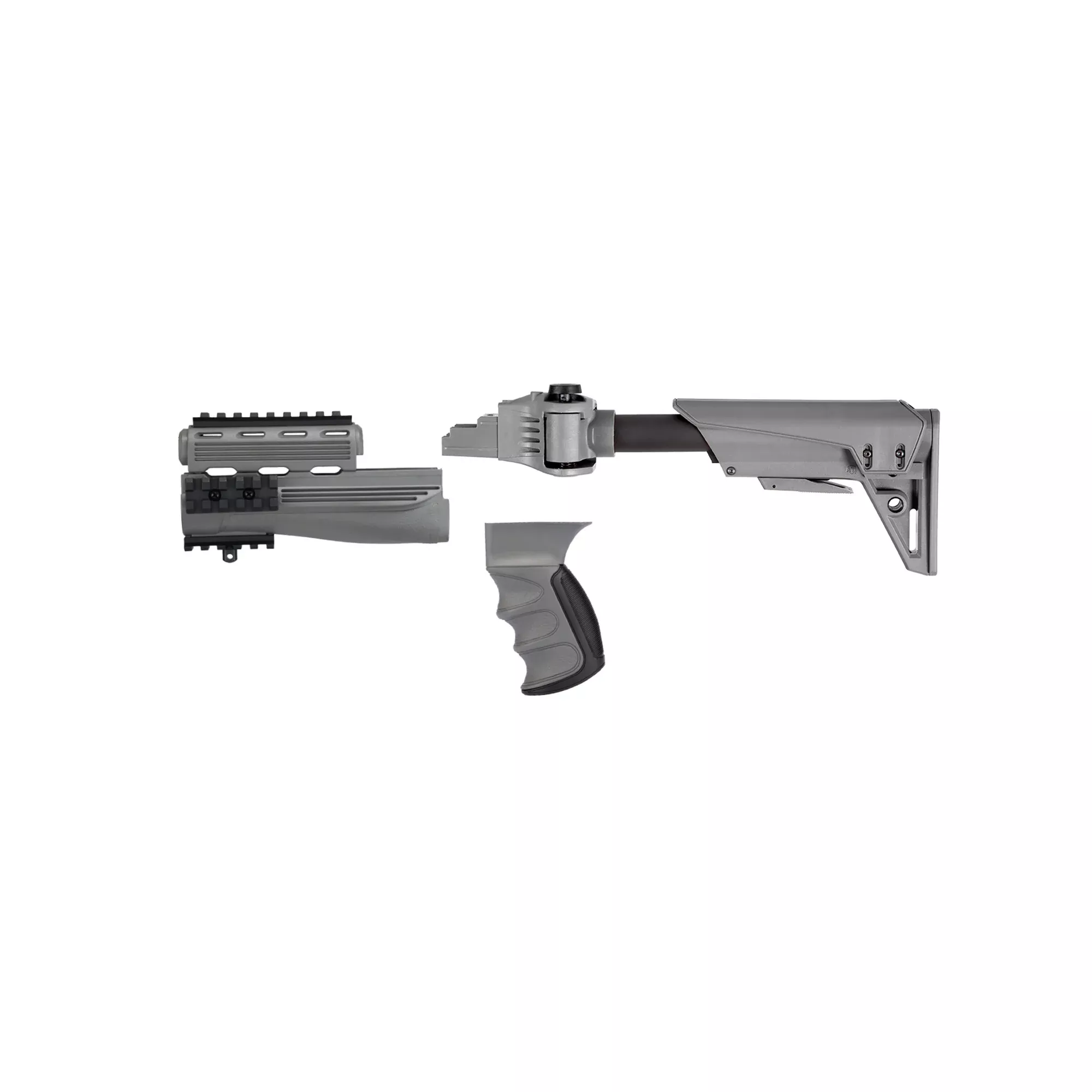 ATI Outdoors Strikeforce GEN2 AK-47 Stock Package, Side-Folding 6-Position, Gray C.2.40.1250