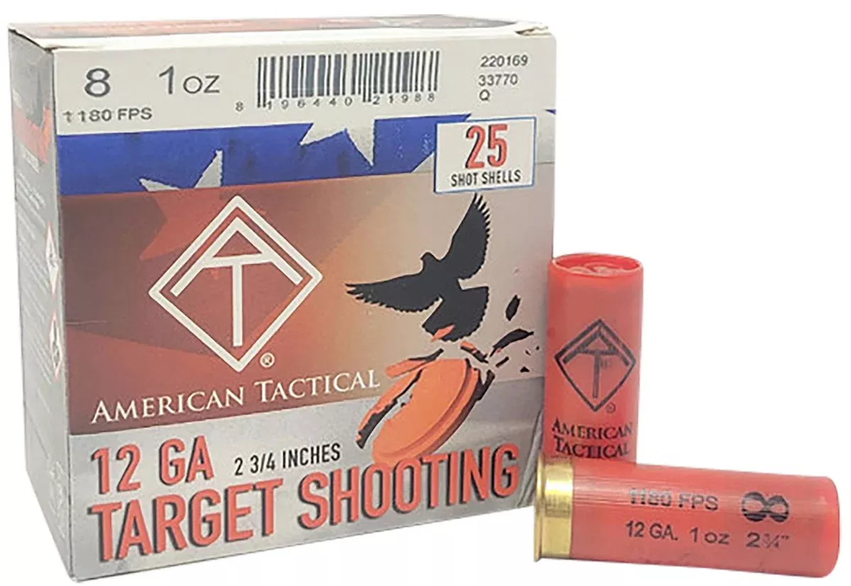 ATITarget Load12Gauge 2.75" 1oz 8Shot 25 Per Box/10 Case