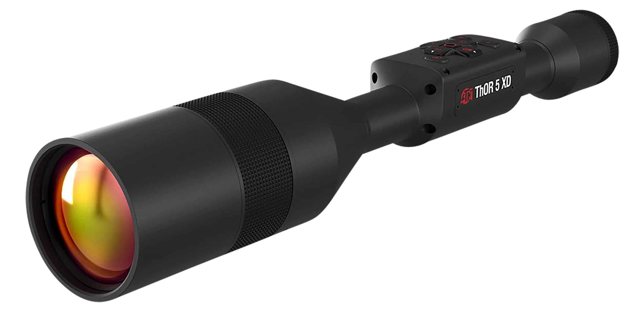 ATN TIWST51210A Thor 5 XDThermal Rifle Scope, Black Anodized 4-40x Smart Mil Dot Reticle w/Zoom, 1280x1024 60 fps Resolution