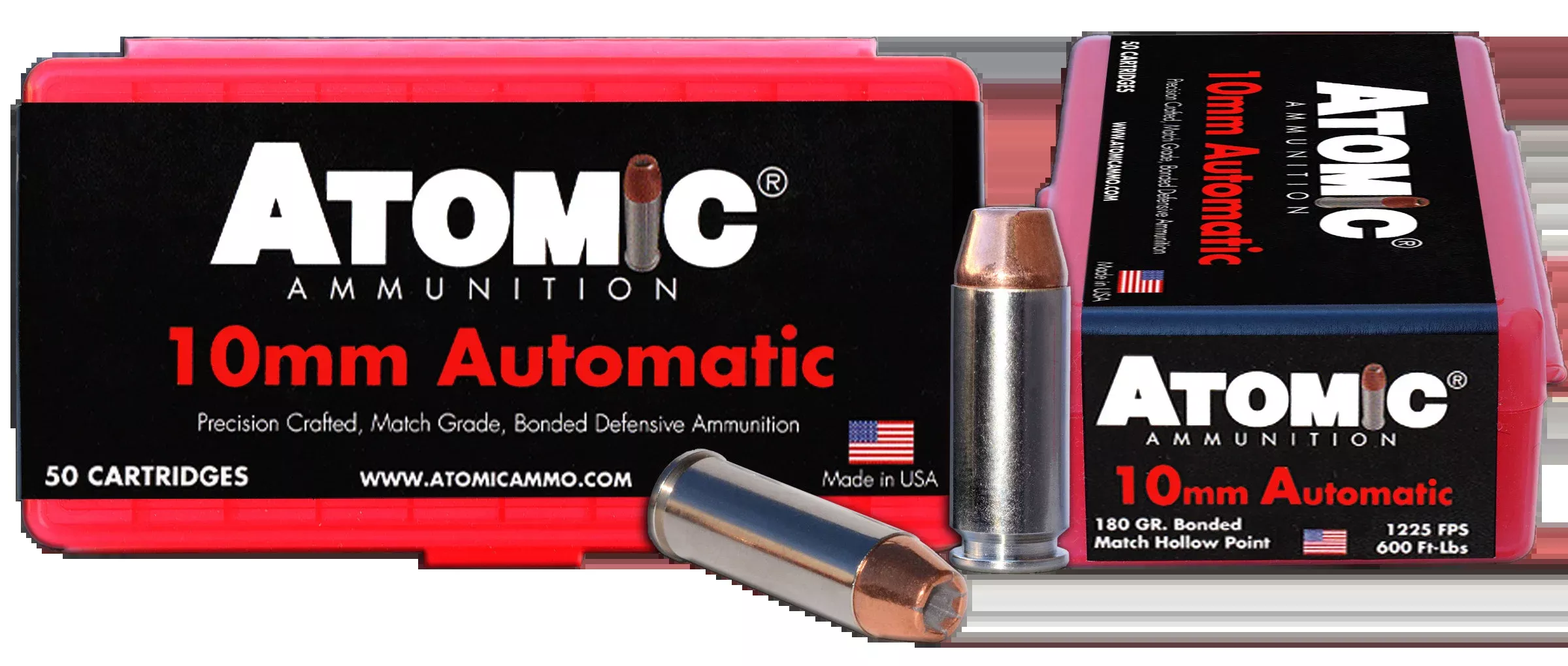 Atomic Precision Craft 10mm Auto 180gr Bonded Match Hollow Point - Box or Case